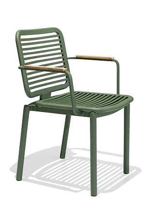 Кресло с подушкой Tagliamento Armona Цвет: зеленый, светло-серый, садовая мебель