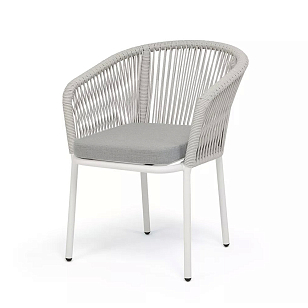 Стул 4SIS Марсель, каркас RAL6036 муар, роуп зеленый, ткань темно-серая 027 для дачи Стул 4SIS Марсель, каркас RAL6036 муар, роуп зеленый, ткань темно-серая 027, садовая мебель