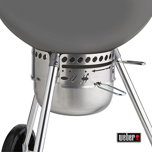 гриль угольный weber 70th anniversary edition, metal grey