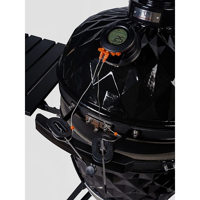 гриль керамический diamond egg xl pro цвет: черный