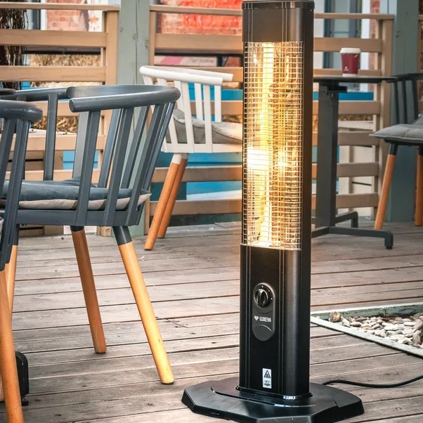 Уличный электрический обогреватель Luxeva TS black 2000 