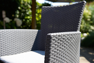 Кресло обеденное Keter Iowa графит для дачи Кресло обеденное Keter Iowa графит, садовая мебель