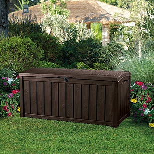 Уличный ящик Keter Glenwood коричневый, садовая мебель