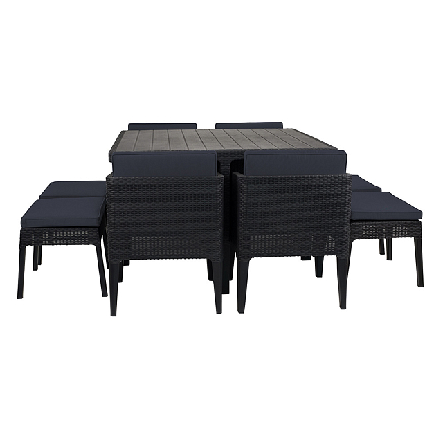 Обеденная группа Keter Columbia 9 set графит 