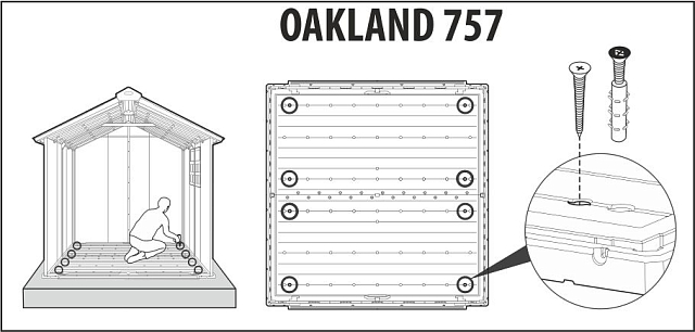 Пластиковый сарай Keter Oakland 757 