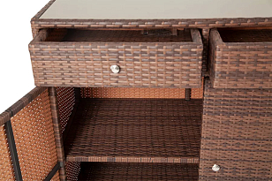 Плетёная тумба 4SIS Мальта Цвет: коричневый, садовая мебель