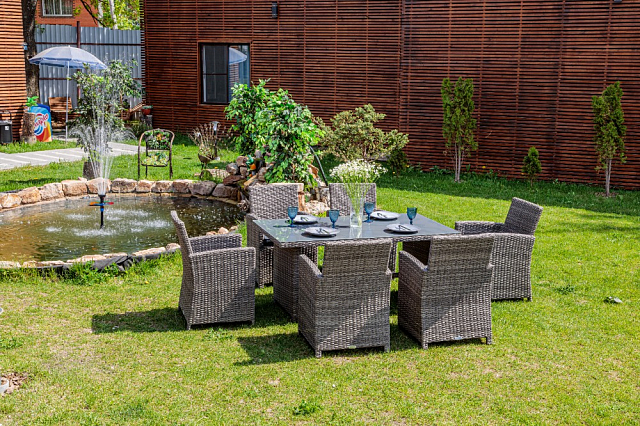 Обеденный комплект Lite Fiona серый 