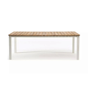 Обеденный стол Joygarden Concorde 210 см белый для дачи Обеденный стол Joygarden Concorde 210 см белый, садовая мебель