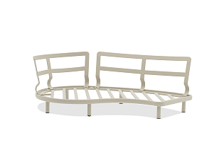 Лаунж зона (диван и парные столики) Brafritid Gotland бежевый, алюминий, садовая мебель