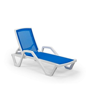 Шезлонг Joygarden Mare голубой для дачи Шезлонг Joygarden Mare голубой, садовая мебель