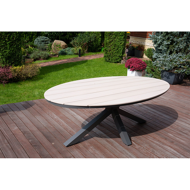 Обеденный комплект Lite Lugano и 8 кресел Bergamo Цвет: серый 