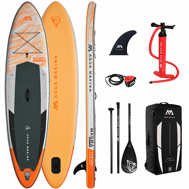 SUP-доска надувная с веслом Aqua Marina Magma 11'2" S22 для серфинга
