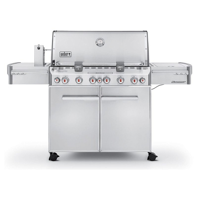 гриль газовый weber summit s-670 gbs, нерж.сталь