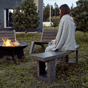 Скамья для костровой чаши Concretika 110 для сада и загородного дома Скамья для костровой чаши Concretika 110, уличное оборудование