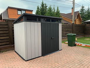 Пластиковый сарай Keter Artisan 9x7 для сада и загородного дома Пластиковый сарай Keter Artisan 9x7, уличное оборудование