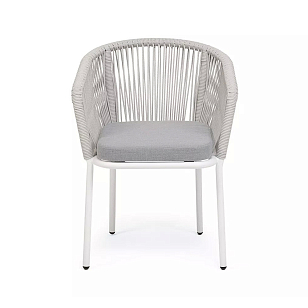 Стул 4SIS Марсель, каркас RAL6036 муар, роуп зеленый, ткань темно-серая 027 для дачи Стул 4SIS Марсель, каркас RAL6036 муар, роуп зеленый, ткань темно-серая 027, садовая мебель