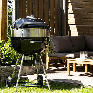 Вертел с двумя зажимами, экраном и электромотором для угольных грилей Napoleon 22K для сада