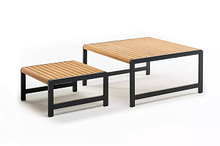 Лаунж зона из алюминия Joygarden Maya L Цвет: темный графит, садовая мебель