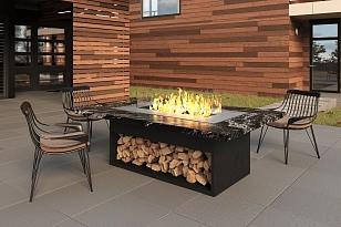 Гриль-очаг Elbrus Home Монблан 210х140 (Термостойкая эмаль) для сада