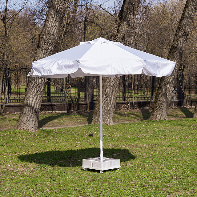 Зонт Lite Mistral 300 круглый с воланом Цвет: белый 