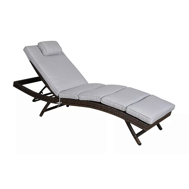 Садовый лежак 4SIS Лиссабон, цвет коричневый 