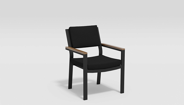 Обеденная зона Gardenini Bella Carbon 180 Цвет: Чёрный 