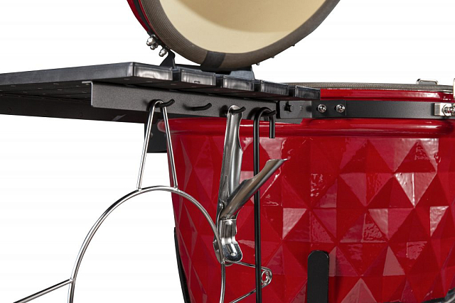 гриль керамический diamond egg xl цвет: красный