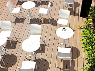 Стол Siesta Contract Octopus Цвет: белый, садовая мебель