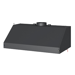 Зонт вытяжной колпакового типа S1 с подсветкой Черный для сада