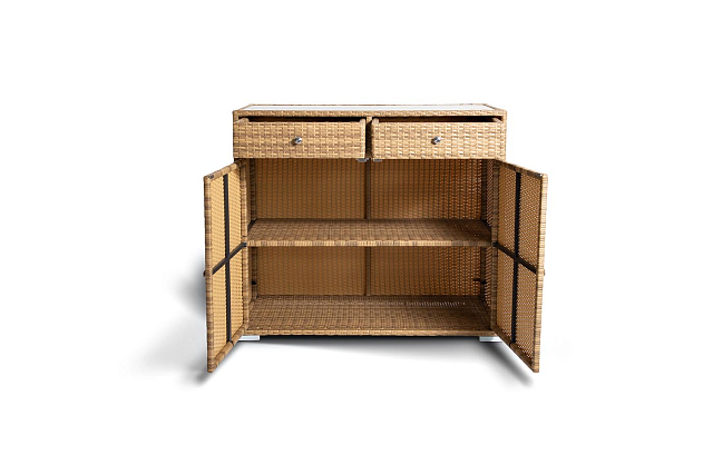 Плетёная тумба 4SIS Мальта Цвет: соломенный 