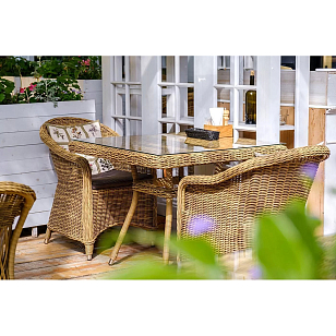 Кресло 4SIS Равенна, цвет соломенный для дачи Кресло 4SIS Равенна, цвет соломенный, садовая мебель