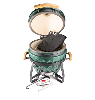 гриль керамический diamond egg s цвет: зелёный для приготовления пищи гриль керамический diamond egg s цвет: зелёный для дачи