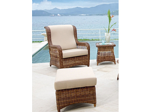 Банкетка с подушкой Skyline Design EBONY 22006, садовая мебель