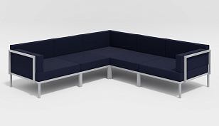 Лаунж зона Gardenini Serenita Dark Blue, садовая мебель