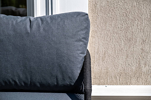 Лаунж-зона 4SIS Верона 5-местная, каркас темно-серый, роуп темно-серый для дачи Лаунж-зона 4SIS Верона 5-местная, каркас темно-серый, роуп темно-серый, садовая мебель