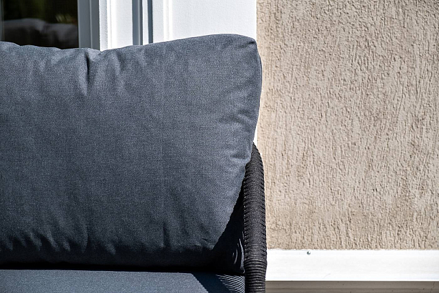 Лаунж-зона 4SIS Верона 5-местная, каркас темно-серый, роуп темно-серый 