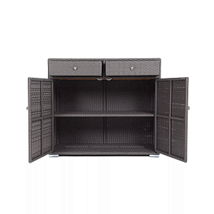 Плетёная тумба 4SIS Мальта Цвет: графит, садовая мебель