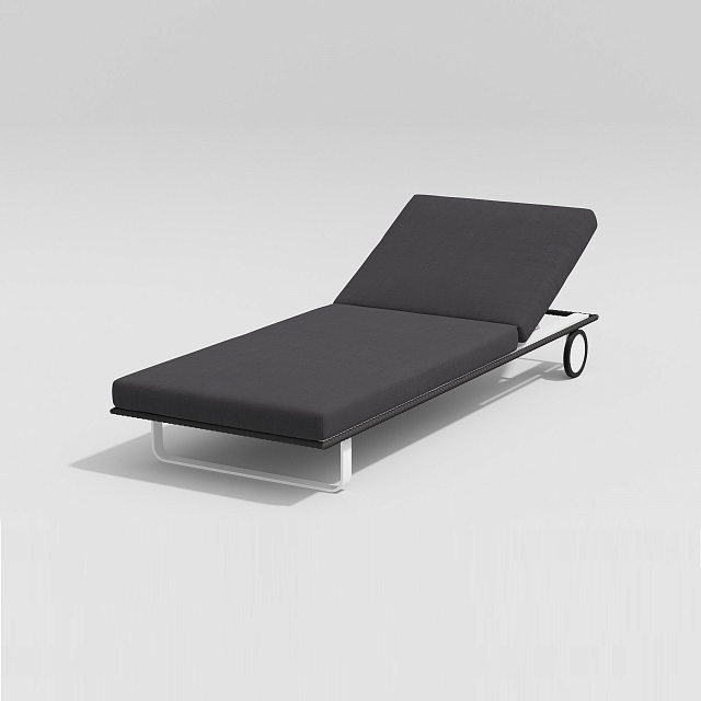 Шезлонг Gardenini Hacienda White dark 