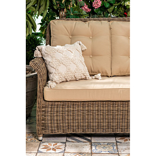 Диван плетеный трехместный Joygarden Opal, садовая мебель