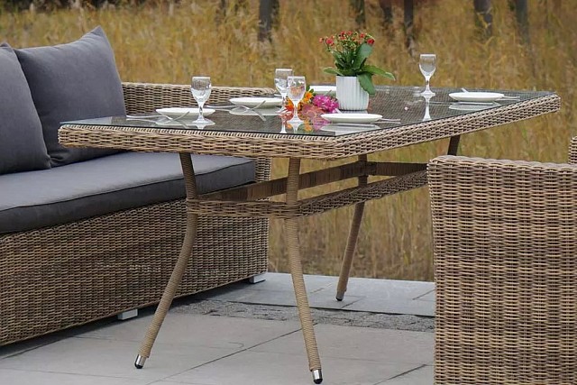 Обеденная группа 4SIS Моккачино, цвет соломенный 