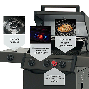 Газовый гриль Primeliner Weekend 3B для приготовления пищи газовый гриль primeliner weekend 3b