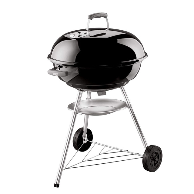 гриль угольный weber compact kettle, 57 см, черный