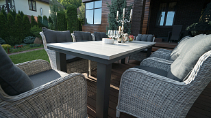 Кресло Lite Bergamo серый для дачи Кресло Lite Bergamo серый, садовая мебель