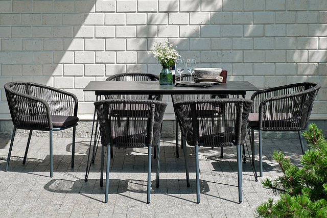 Обеденная группа 4SIS Милан на 6 персон, цвет темный 