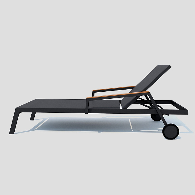 Шезлонг Ideal Patio Sponda Цвет: карбон, серый 