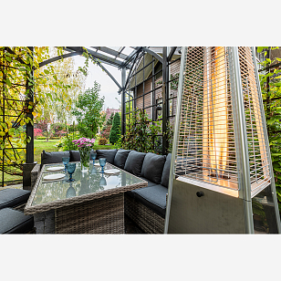 Уличный газовый обогреватель Lite Eva из металла, уличное оборудование