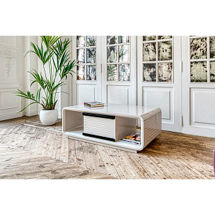 Столик-тумба журнальный Paoli Velvet Цвет: серый беж, товары для загородного дома