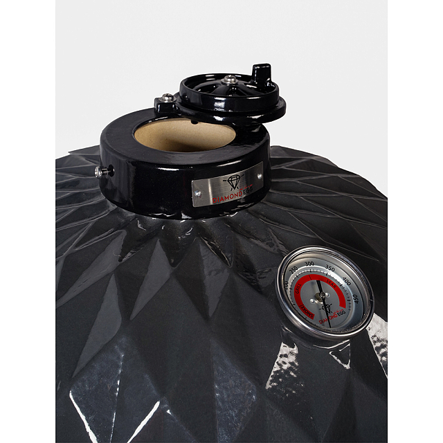 гриль керамический diamond egg xl pro цвет: серый