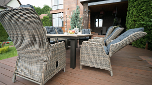 Кресло Lite Verona серый для дачи Кресло Lite Verona серый, садовая мебель