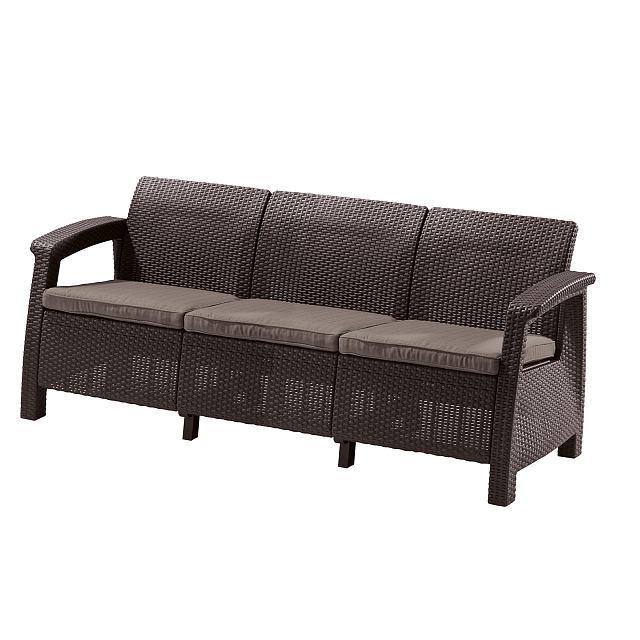 Диван Keter Corfu love seat max коричневый 
